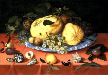 Bosschaert Ambrosius Bodegón de frutas con conchas Pinturas al óleo